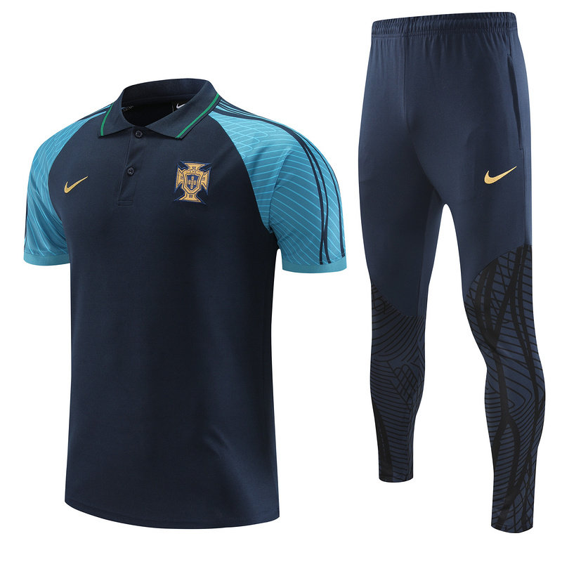 AAA Quality Portugal 22/23 Navy Blue Training Kit Jerseys